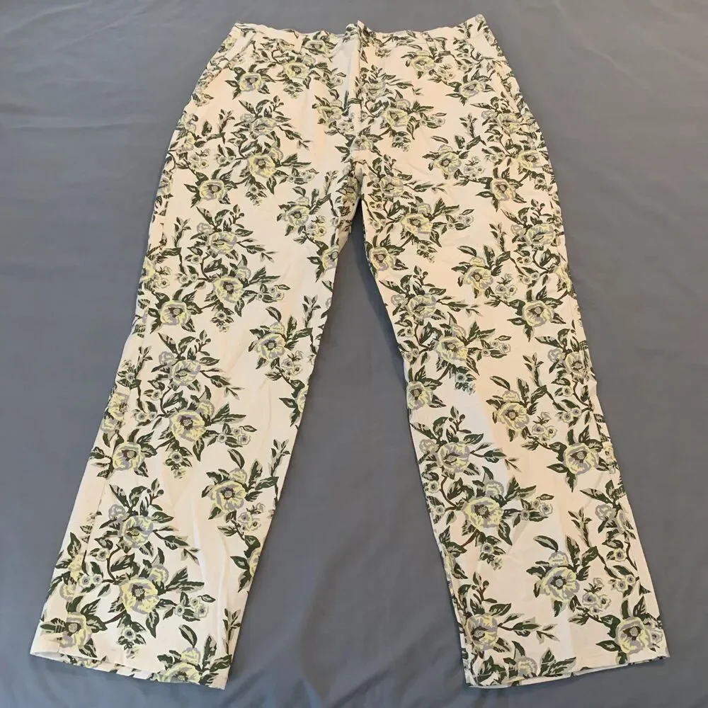 HUF Floral Chore Coat Jacket & Pants Set Mens XL/38 White Grafton Boyd‎ Skater